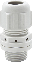 Wiska 10100666 Wartel Slagvast, Met trekontlasting, Met dichting M25 Polyamide Grijs wit (RAL 7035) 1 stuk(s)