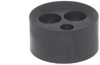 Wiska 10105341 MFD 40/02/110 01/060 Meervoudig dicht inzetstuk Slagvast, Met trekontlasting M40 Kunststof Zwart (RAL 9005) 25 stuk(s)