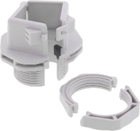 Wiska 10108663 Wartel Met borgmoer M20 Polyamide Grijs wit (RAL 7035) 1 stuk(s)