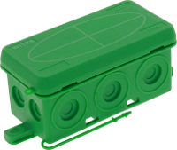Wiska KA 006/5 GN Aftakkast (l x b x h) 86 x 44 x 41 mm Groen IP55 1 stuk(s)