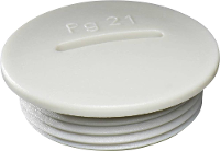 Wiska 50060709 VS 9 Blindstop Slagvast PG9 Kunststof Grijs wit (RAL 7035) 100 stuk(s)