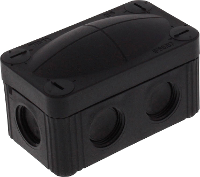Wiska COMBI 206/5 BK Aftakkast (l x b x h) 85 x 49 x 51 mm Zwart (RAL 9005) IP66/IP67 1 stuk(s)