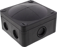 Wiska COMBI 407/leer/S Aftakkast (l x b x h) 95 x 95 x 60 mm Zwart (RAL 9005) IP66/IP67 1 stuk(s)