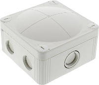 Wiska COMBI 407/SDK5 Aftakkast (l x b x h) 95 x 95 x 60 mm Grijs wit (RAL 7035) IP66/IP67 1 stuk(s)
