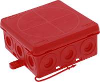 Wiska KA 012/5 RD Aftakkast (l x b x h) 86 x 86 x 41 mm Rood IP55 1 stuk(s)