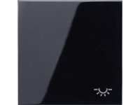 Wisselschakelaar, Knop, Knop symbool licht Jung LS990LSW 1 voudig Afdekking Zwart
