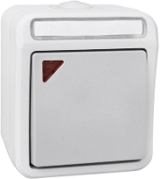 Peranova 102450 Pera Wisselschakelaar spatwaterdicht Lichtgrijs, Donkergrijs 1 stuk(s)