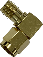 Wittenberg Antennen Adapter SMA WINKELSTÜCK SMA Stecker auf SMA Buchse vergoldet 50 OHm 103513 SMA adapter SMA stekker   SMA bus 1 stuk(s)