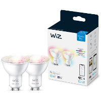WiZ Spot PAR16 GU10 x2 Wifi + Bluetooth protocol, 2 stuks