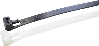 WKK 118227971 118227971 Kabelbinder 370 mm 7.60 Mm Natuur Hersluitbaar, UV gestabiliseerd, Bestand tegen olie, Bestand tegen oplosmiddelen, Bestand tegen