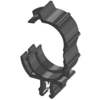 WKK Kantenclip Insteekbaar ART005915 Bundel Ø (vast)=17 mm Hittebestendig, Kabelbundeling langs montage Zwart 1 stuk(s)