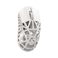 WLMouse Beast X Pro   Milky White   Side Slits gaming muis