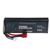 Wltoys 7.4V 2200mAh 25C 2S T Plug Lipo Batterij K449 78 voor 124016 124017 124018 124019 144001 144010 10428 10428A/B/C/