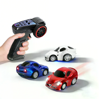 Wltoys Q7201 1/72 2.4G Mini RC Auto LED Licht 3 Snelheden Aanpasbaar Volledige Schaal Q Versie Desktop Micro Afstandsbed
