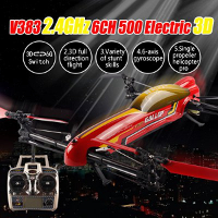 Wltoys V383 500 Electric 3d 2.4G 6ch Rc Quadcopter