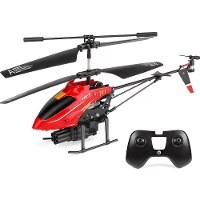 WLtoys V398 C 2.4G 4CH 6 Axis Gyro Hoogtehouden met Missiel Lanceer RC Helicopter RTF
