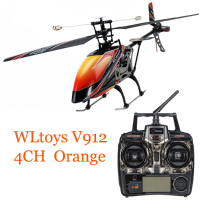 Wltoys V912 Sky Dancer 4ch Rc Helicopter With Gyro Rtf Orange