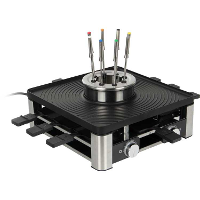 WMF 3in1 Lumero Gourmet Station Steengrill, raclette en fondue