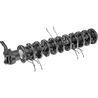 WOLF Garten Set met veren voor VS302E/303E reserveonderdeel