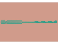 Wolfcraft 7267000 Carbide Steen spiraalboor 6 mm Gezamenlijke lengte 110 mm 1/4 (6.3 Mm) 1 stuks