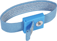 Wolfgang Warmbier 2050.750.3 ESD armband Lichtblauw Drukknop 3 mm