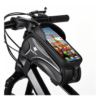 Wolfilist Fietszak 2L Grote Capaciteit Waterdicht met Zonneklep Regenhoes Telefoonhouder   Perfecte Fietsuitrusting
