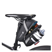 Wolfilist Waterdichte Fietsachtertas 1.8L Grote Capaciteit met Waterfleshouder Fietsuitrusting