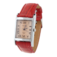 Womage Fashion Square Leather Quartz Women Watch