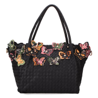 Women Butterfly Knitted Shoulder Bag Handbag