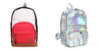 Women Canvas Colorful Backpack Schoolbag