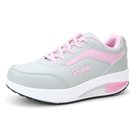 Women Casual Sport Running Shoes Lace Up Shook Shoes Soft Sole Athletic Shoes