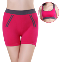Women Elastic Soft Comfy Seamless Yoga Sports Boyshorts Pants Underwear