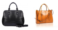 Women Handbag Pu Leather Shoulder Bag Double Zipper Bag