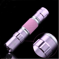 Women Luminous Handy Mini Led Flashlight Aa Purple
