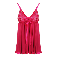 Women Plus Size M 5xl Exotic Mesh Lace Sequin Embroidery Babydoll Sexy Lingerie Sleepwear