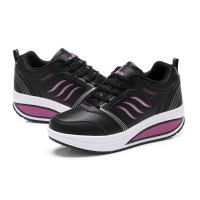 Women's Casual Shoes Breathable Shook Shoes Platform Sneakers