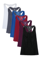 Women Sexy Lace Sleeveless Vest Hollow Out Tank Top More Color Vest