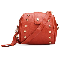 Women Small Rivets Camera Cross Body Bag