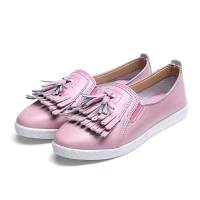 Women Summer Casual Tassels Slip On Chic Flat Loafers Soft Sole Driving Shoes