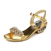 Women Summer Chic Beach Sandals Metal Strap Platform Sandals Breathable Shoes