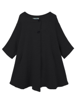 Women Winter Autumn Artistic Loose Cloak Cotton Cardigan Coat