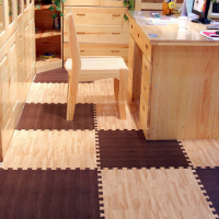 Wood Grain Ground Carpet Eva Foam Puzzles Cushion Split Joint Playmats
