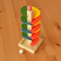 Wooden Tree Baby Kids Children Intelligence Educational Toy Marble Ball Run Track Game