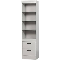 WOOOD boekenkast Bold   mistwit   215x53x43 cm   Leen Bakker