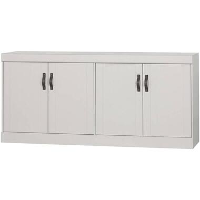 WOOOD dressoir Bold   mistwit   85x180x46 cm   Leen Bakker