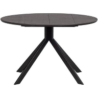 WOOOD Eetkamertafel Hux   bruinzwart   Ø120cm