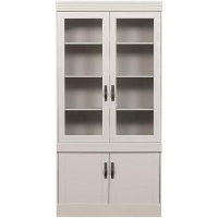 WOOOD kast Bold   mistwit   215x105x43 cm   Leen Bakker