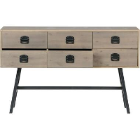 WOOOD opbergkast Derby   smoke   85x140x44 cm   Leen Bakker
