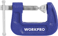 WorkPro 2465024 25 mm C klem Spanbreedte (max.):25 Mm Afmeting, lengte: 71 mm Afm. Werkbereik:25 mm