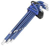 WorkPro Dop (zeskant), Kogelkop Schroevendraaierset 1.5 Mm, 2 mm, 2.5 Mm, 3 mm, 4 mm, 5 mm, 6 mm, 8 mm, 10 mm 1.5 Mm, 2 mm, 2.5 Mm, 3 mm, 4 mm, 5 mm, 6 mm, 8